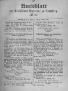 Amtsblatt der K&ouml;niglichen Preussischen Regierung zu Bromberg. 1891.10.29 No.44