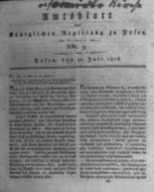 Amtsblatt der K&ouml;niglichen Regierung zu Posen. 1816.07.30 Nro.9