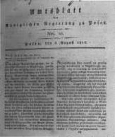 Amtsblatt der K&ouml;niglichen Regierung zu Posen. 1816.08.06 Nro.10