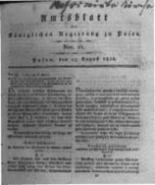 Amtsblatt der K&ouml;niglichen Regierung zu Posen. 1816.08.13 Nro.11