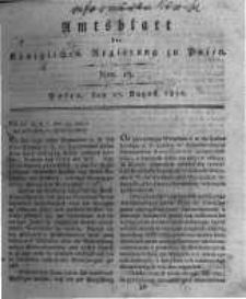 Amtsblatt der K&ouml;niglichen Regierung zu Posen. 1816.08.27 Nro.13