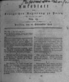 Amtsblatt der K&ouml;niglichen Regierung zu Posen. 1816.09.10 Nro.15