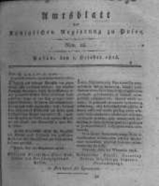 Amtsblatt der Königlichen Regierung zu Posen. 1816.10.01 Nro.18