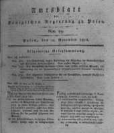 Amtsblatt der K&ouml;niglichen Regierung zu Posen. 1816.11.12 Nro.24