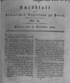 Amtsblatt der K&ouml;niglichen Regierung zu Posen. 1816.11.19 Nro.25