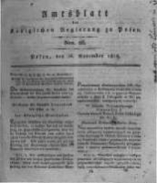 Amtsblatt der K&ouml;niglichen Regierung zu Posen. 1816.11.26 Nro.26