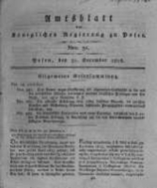 Amtsblatt der K&ouml;niglichen Regierung zu Posen. 1816.12.31 Nro.31