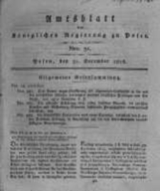Amtsblatt der Königlichen Regierung zu Posen. 1816.12.31 Nro.31