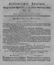 Oeffentlicher Anzeiger. 1816.10.29 Nro.18