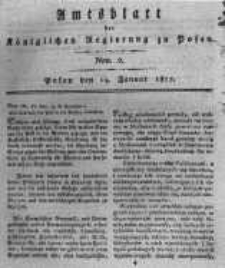 Amtsblatt der K&ouml;niglichen Regierung zu Posen. 1817.01.14 Nro.2