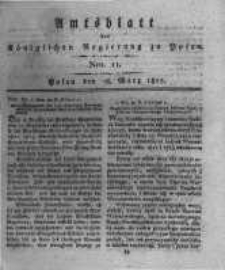 Amtsblatt der K&ouml;niglichen Regierung zu Posen. 1817.03.18 Nro.11