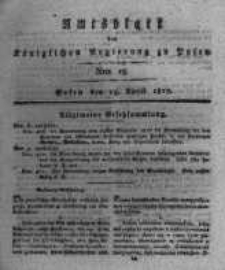 Amtsblatt der K&ouml;niglichen Regierung zu Posen. 1817.04.15 Nro.15