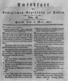 Amtsblatt der K&ouml;niglichen Regierung zu Posen. 1817.05.06 Nro.18