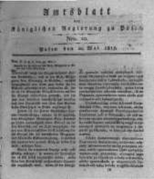 Amtsblatt der K&ouml;niglichen Regierung zu Posen. 1817.05.20 Nro.20