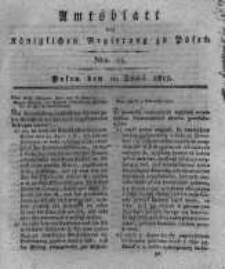 Amtsblatt der K&ouml;niglichen Regierung zu Posen. 1817.06.10 Nro.23