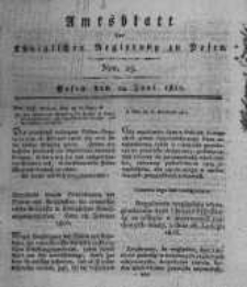 Amtsblatt der K&ouml;niglichen Regierung zu Posen. 1817.06.24 Nro.25