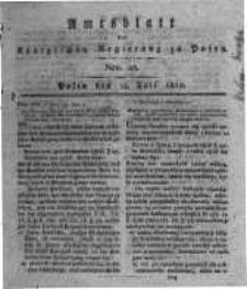 Amtsblatt der K&ouml;niglichen Regierung zu Posen. 1817.07.15 Nro.28