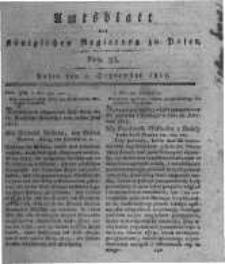 Amtsblatt der K&ouml;niglichen Regierung zu Posen. 1817.09.02 Nro.35