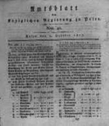Amtsblatt der K&ouml;niglichen Regierung zu Posen. 1817.10.07 Nro.40