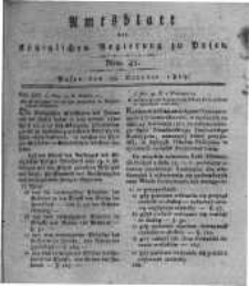 Amtsblatt der K&ouml;niglichen Regierung zu Posen. 1817.10.28 Nro.43