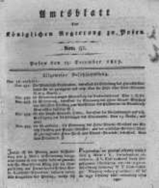 Amtsblatt der K&ouml;niglichen Regierung zu Posen. 1817.12.23 Nro.51