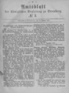 Amtsblatt der K&ouml;niglichen Preussischen Regierung zu Bromberg. 1882.01.13 No.2