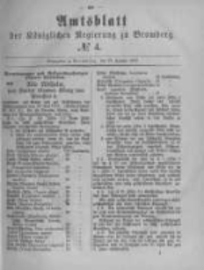 Amtsblatt der K&ouml;niglichen Preussischen Regierung zu Bromberg. 1882.01.27 No.4