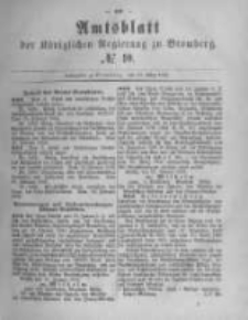 Amtsblatt der K&ouml;niglichen Preussischen Regierung zu Bromberg. 1882.03.10 No.10
