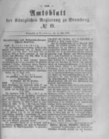 Amtsblatt der K&ouml;niglichen Preussischen Regierung zu Bromberg. 1882.05.12 No.19