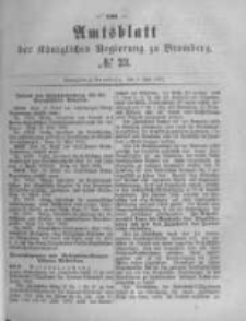 Amtsblatt der K&ouml;niglichen Preussischen Regierung zu Bromberg. 1882.06.09 No.23