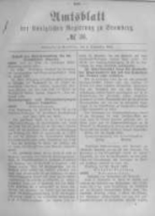 Amtsblatt der K&ouml;niglichen Preussischen Regierung zu Bromberg. 1882.09.08 No.36