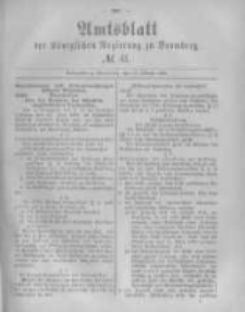 Amtsblatt der K&ouml;niglichen Preussischen Regierung zu Bromberg. 1882.10.13 No.41