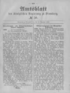 Amtsblatt der Königlichen Preussischen Regierung zu Bromberg. 1882.12.15 No.50