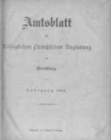 Amtsblatt der K&ouml;niglichen Preussischen Regierung zu Bromberg. 1895.01.03 No.1