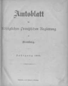 Amtsblatt der Königlichen Preussischen Regierung zu Bromberg. 1895.01.03 No.1