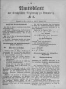 Amtsblatt der K&ouml;niglichen Preussischen Regierung zu Bromberg. 1895.01.17 No.3