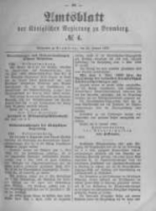 Amtsblatt der K&ouml;niglichen Preussischen Regierung zu Bromberg. 1895.01.24 No.4