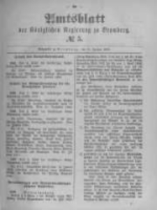 Amtsblatt der K&ouml;niglichen Preussischen Regierung zu Bromberg. 1895.01.31 No.5