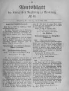 Amtsblatt der K&ouml;niglichen Preussischen Regierung zu Bromberg. 1895.03.14 No.11