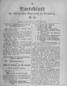 Amtsblatt der K&ouml;niglichen Preussischen Regierung zu Bromberg. 1895.04.04 No.14