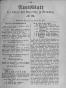 Amtsblatt der K&ouml;niglichen Preussischen Regierung zu Bromberg. 1895.05.30 No.22