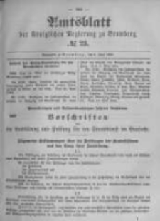 Amtsblatt der K&ouml;niglichen Preussischen Regierung zu Bromberg. 1895.06.06 No.23