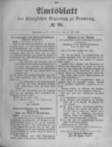 Amtsblatt der K&ouml;niglichen Preussischen Regierung zu Bromberg. 1895.07.18 No.29