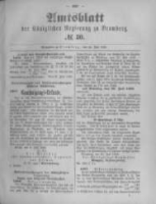 Amtsblatt der K&ouml;niglichen Preussischen Regierung zu Bromberg. 1895.07.25 No.30