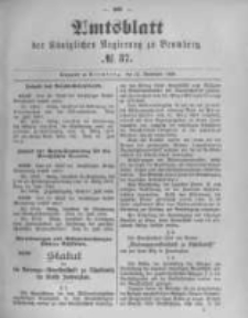Amtsblatt der K&ouml;niglichen Preussischen Regierung zu Bromberg. 1895.09.12 No.37