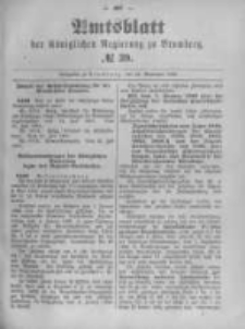Amtsblatt der K&ouml;niglichen Preussischen Regierung zu Bromberg. 1895.09.26 No.39