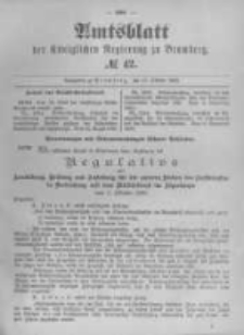 Amtsblatt der K&ouml;niglichen Preussischen Regierung zu Bromberg. 1895.10.17 No.42