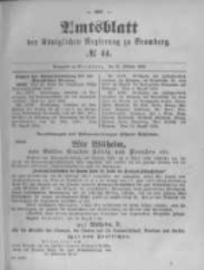 Amtsblatt der K&ouml;niglichen Preussischen Regierung zu Bromberg. 1895.10.31 No.44