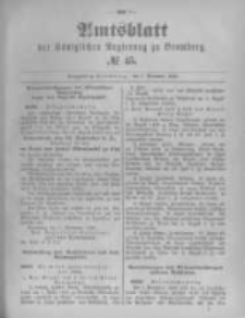 Amtsblatt der K&ouml;niglichen Preussischen Regierung zu Bromberg. 1895.11.07 No.45