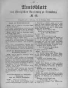Amtsblatt der K&ouml;niglichen Preussischen Regierung zu Bromberg. 1895.11.14 No.46